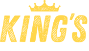 kings chicken logo white text